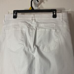 Angels Everluxe Lift Crop White Stretch Jeans 16/33